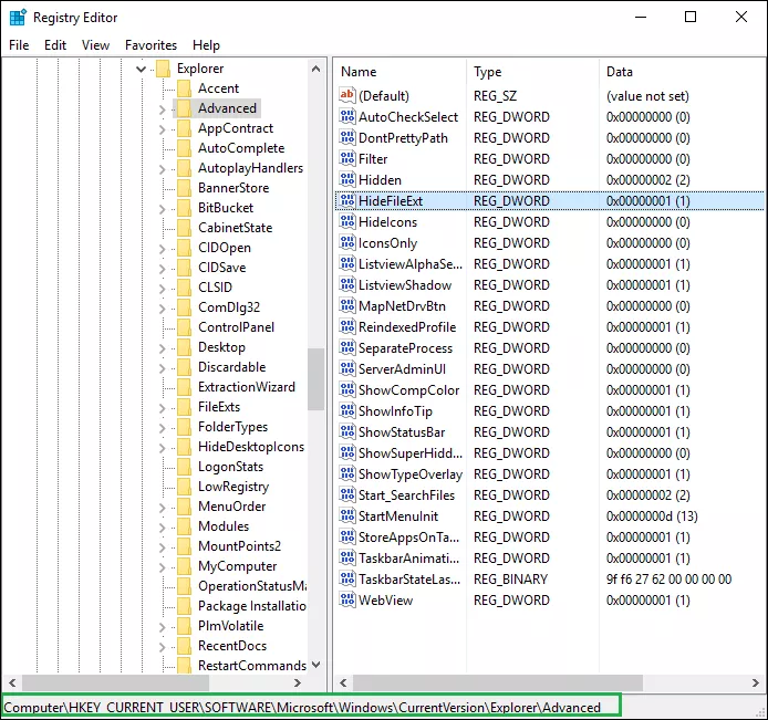 راهنمای دیدن پسوند فایل ها در ویندوز