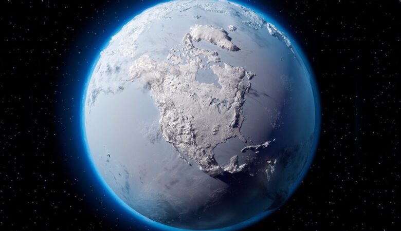 سیاره زمین پوشیده از یخ