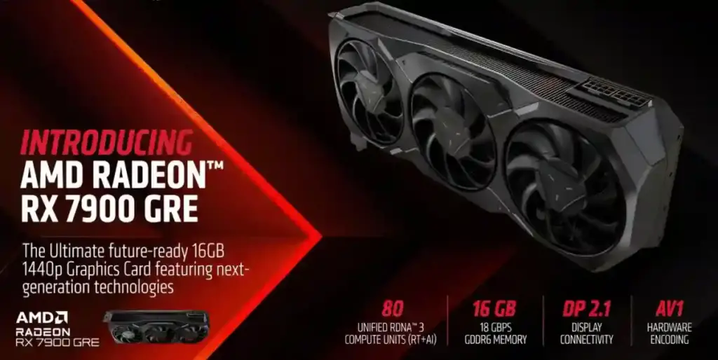 کارت گرافیک AMD Radeon RX 7900 GRE