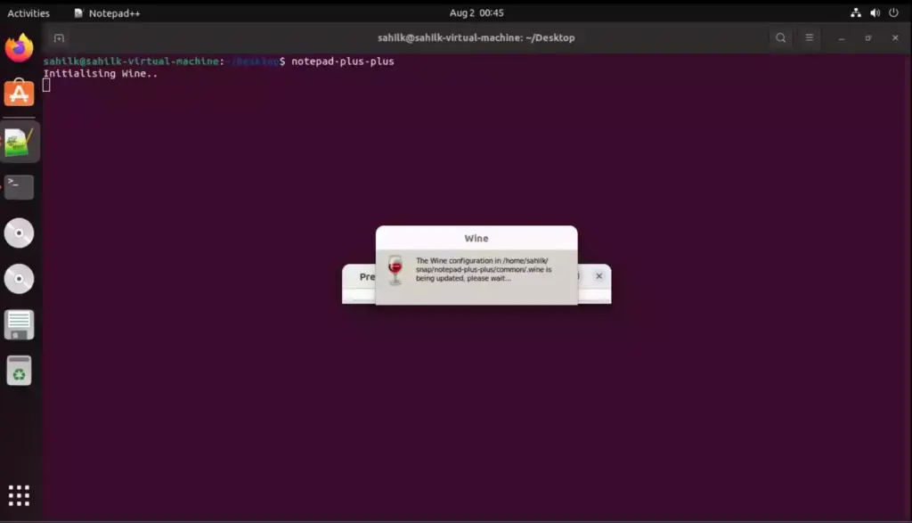آموزش نصب Notepad++ در Ubuntu